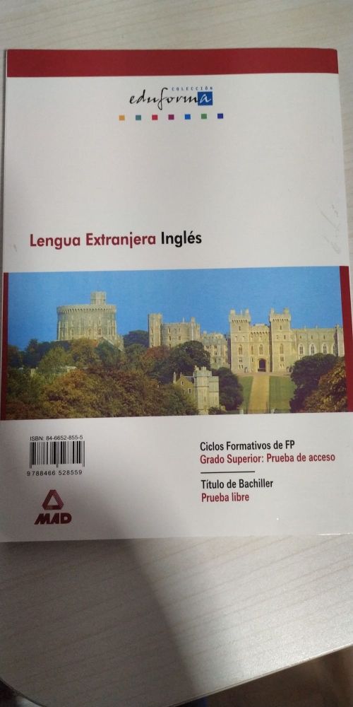 Libro Prueba Acceso A Grado Superior De Segunda Mano Por