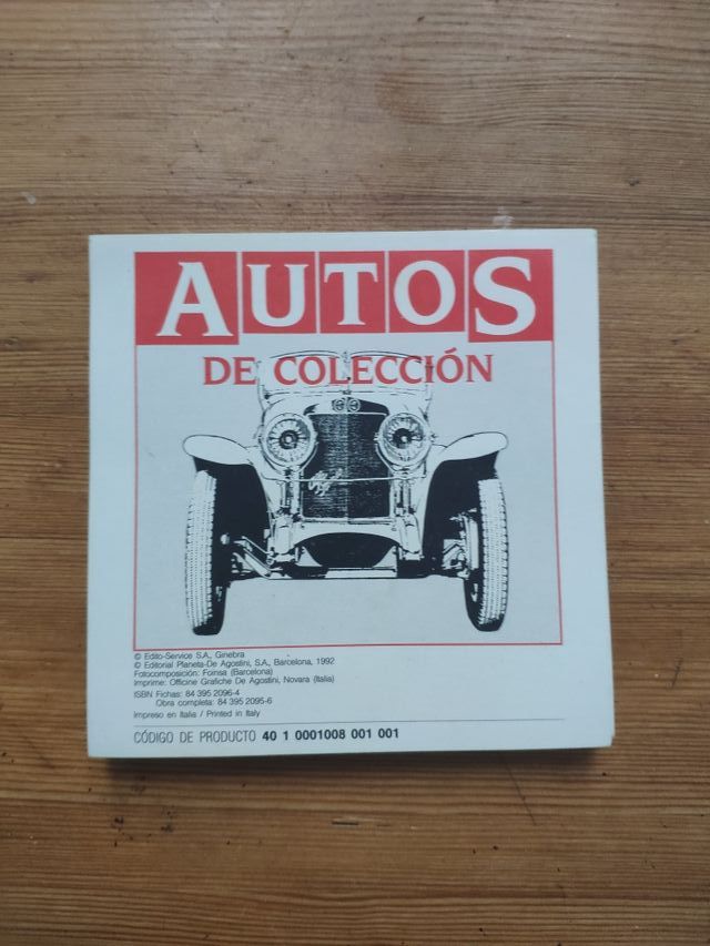 Fichas Autos de Colección
