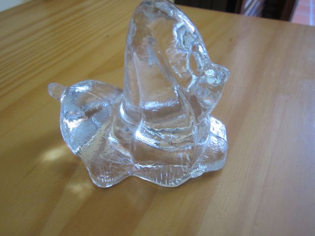 PERRO CRISTAL DE MURANO AÑOS 60