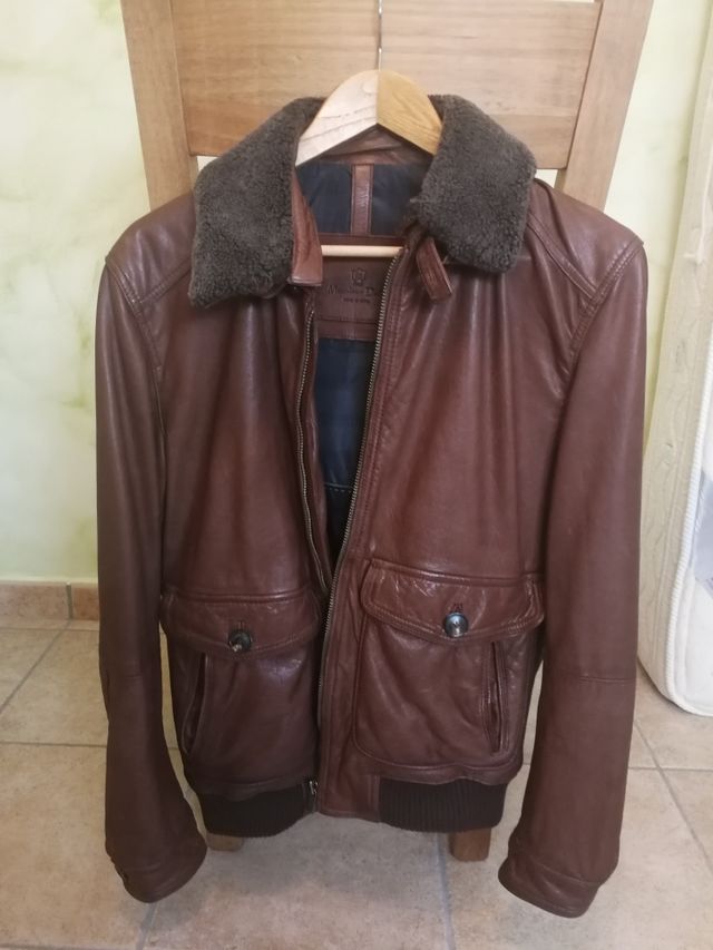 Chaqueta piel Massimo Dutti