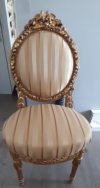 restaurar silla rococo con reposabrazos pintar blanco roto y tapizar restaurar silla rococo con reposabrazos pintar blanco roto y tapizar