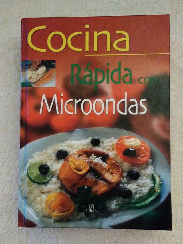 Libro de cocina rápida con microondas.