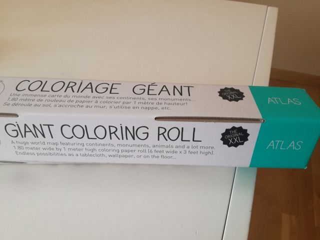 Atlas para colorear 1 m x 1,80 mts. Nuevo