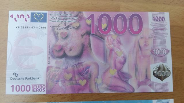 Curioso lote de billetes de 300 600 1000 Euros