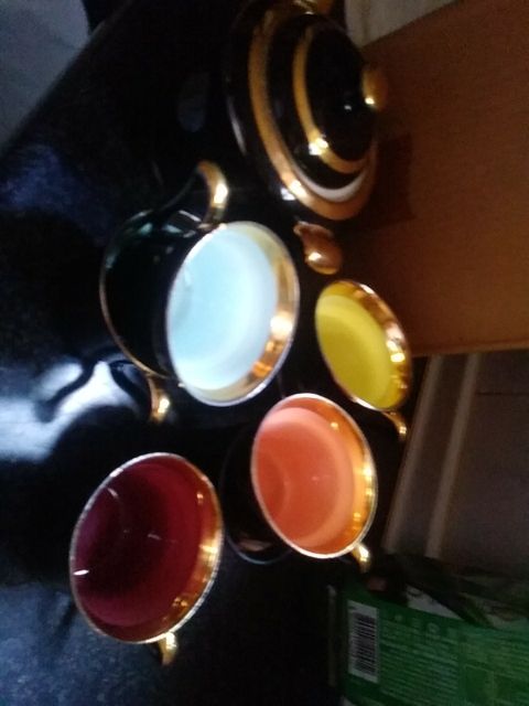 juego de café color negro