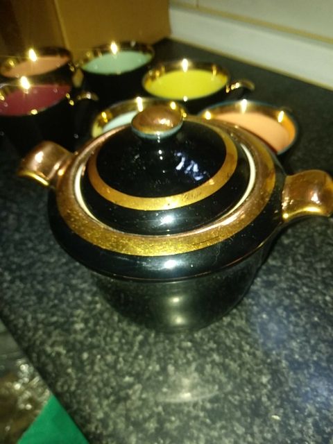 juego de café color negro