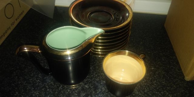 juego de café color negro