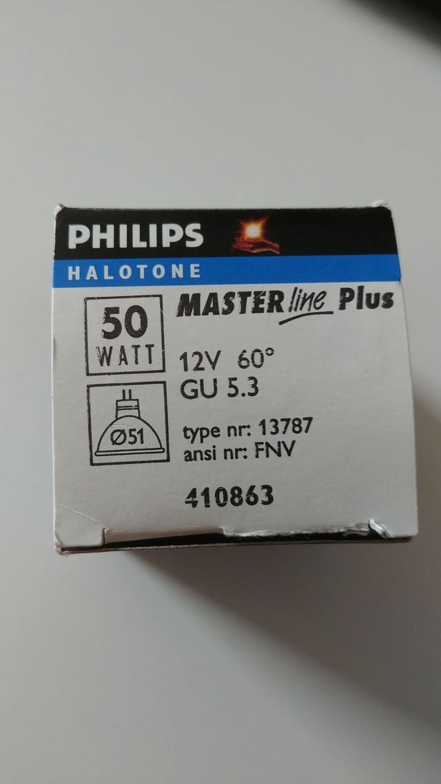 Bombilla halógena Philips Master line plus
