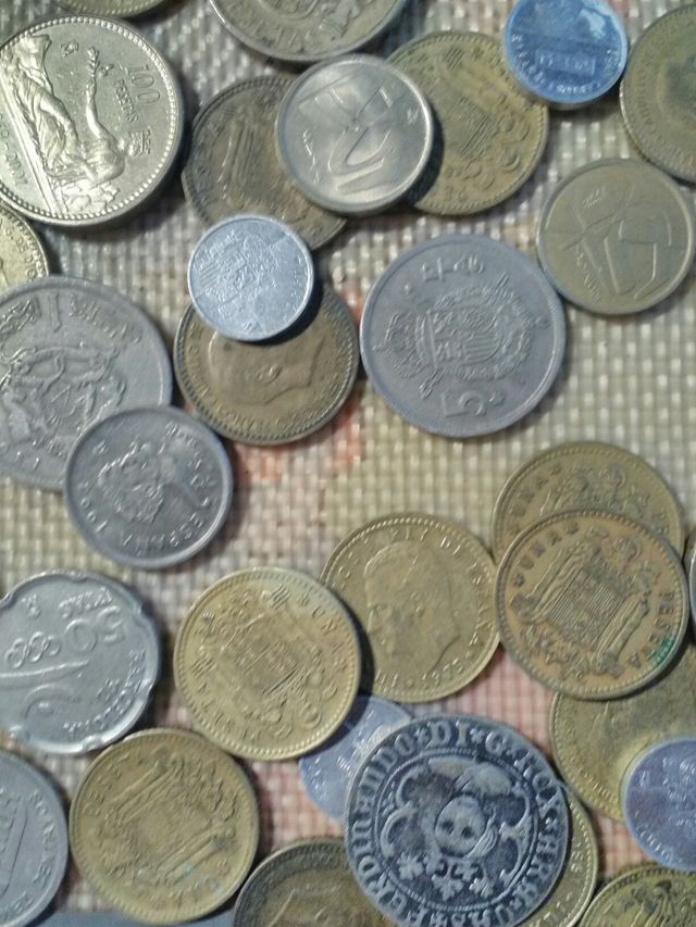 Pesetas. duros monedas