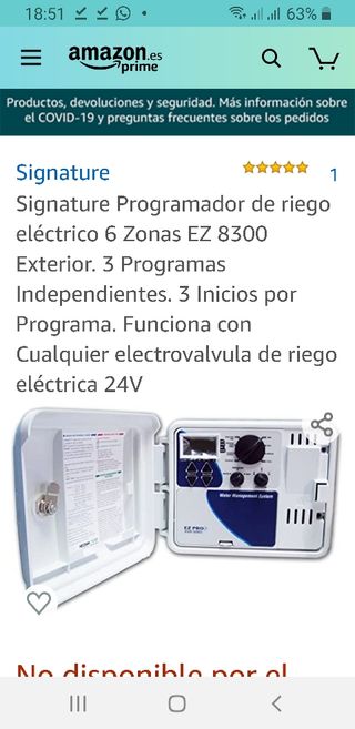 TEMPORIZADOR DE RIEGO JARDIN SIGNATURE PROGRAMADOR EZ PRO 8300 EXTERIOR 12 ZONAS