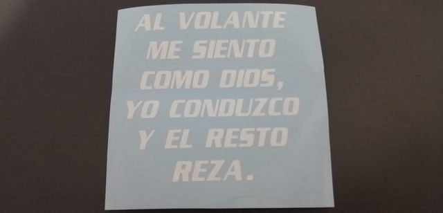 Pegatina de Vinilo.