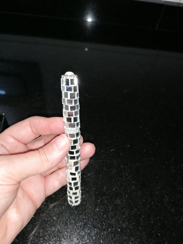 Conjunto de cuaderno, boli y apagavelas espejados