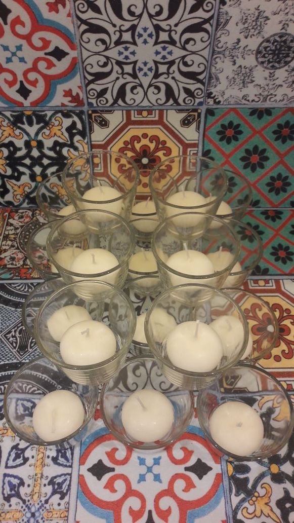 Portavelas vasitos cristal