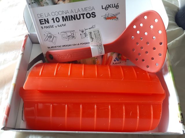 Kit rápido de cocina sana nuevo. Libro y accesorio