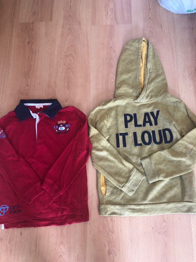 Pack 2 polo y sudadera talla 7/8