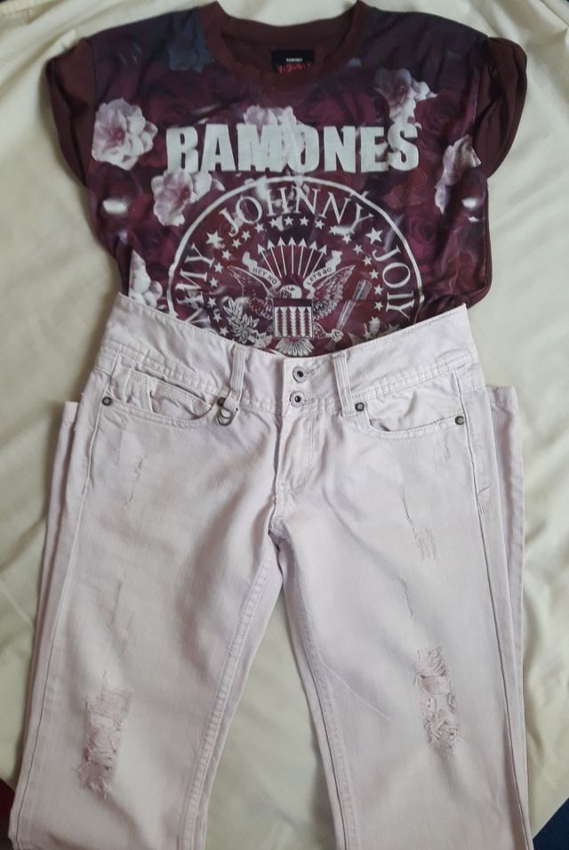 Pantalón vaquero lila Springfield T36