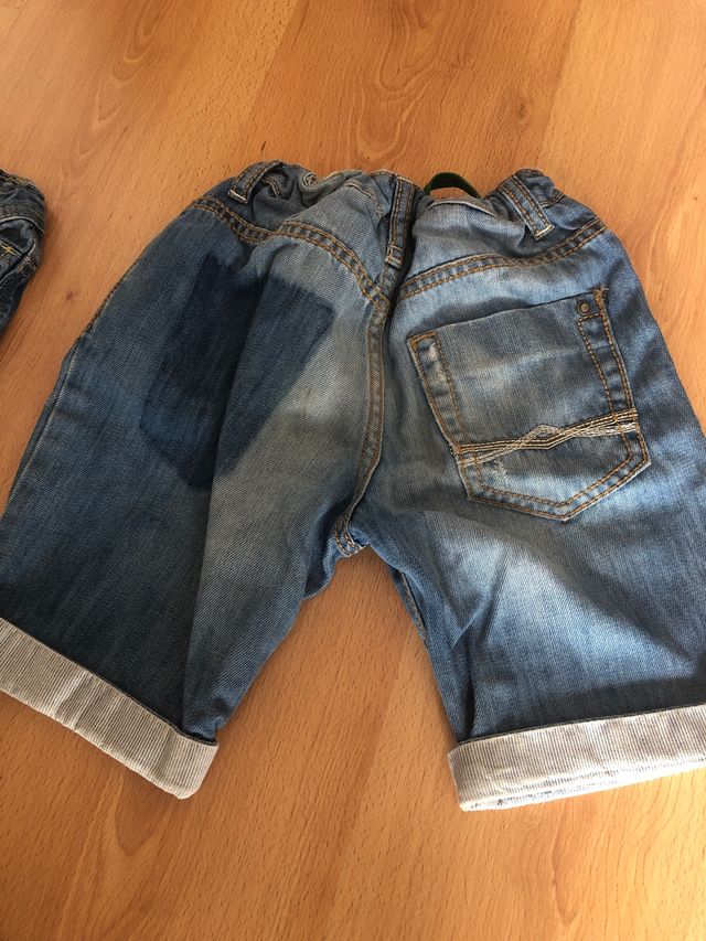 Pack 3 pantalones cortos niño talla 6 Zara