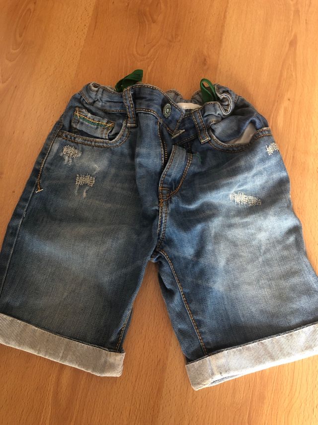 Pack 3 pantalones cortos niño talla 6 Zara