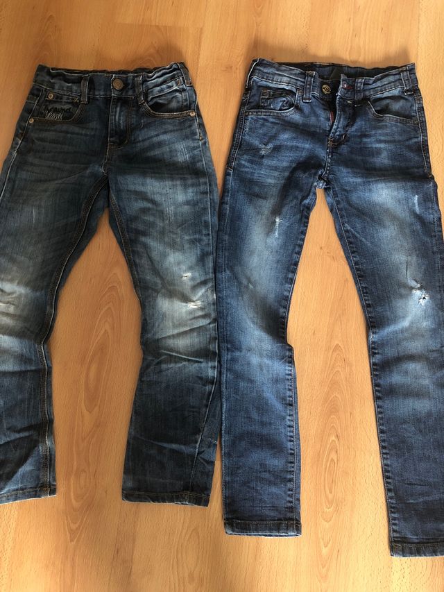 Pack 2 vaqueros niño talla 7/8 Zara