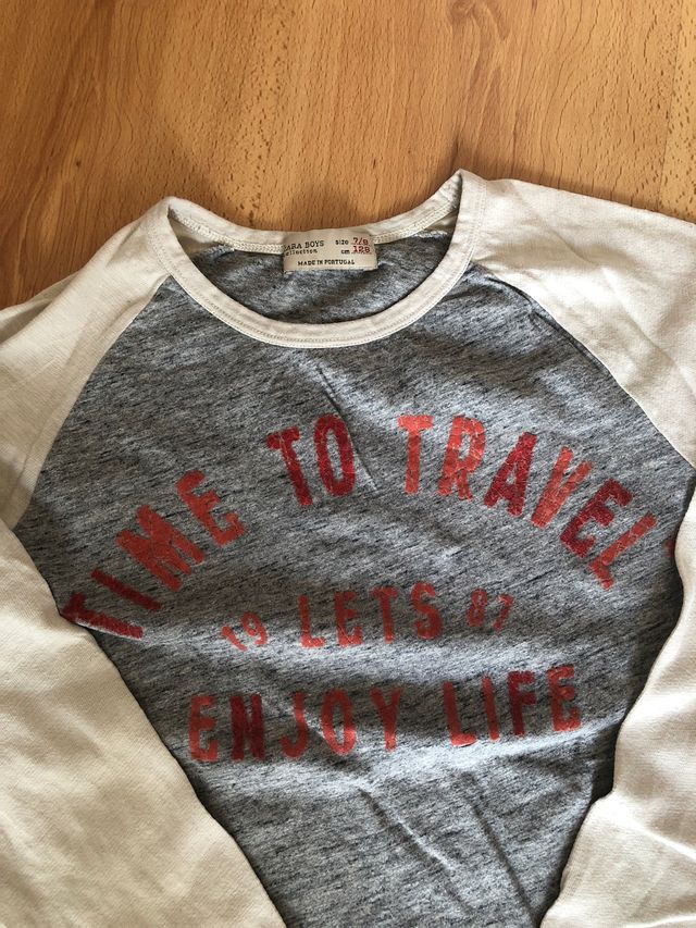 Pack 2 camisetas manga larga niño talla 7/8