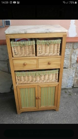 Mueble de mimbre de segunda mano en WALLAPOP