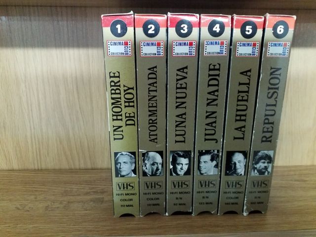 Los colosos del cine: 6 libros y 6 vhs