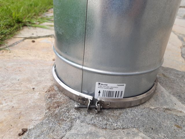 TUBO GALVANIZADO  DE 100x8ox20