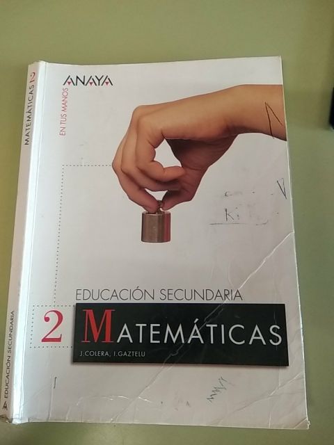 Libro de Matemáticas de 2° de la ESO