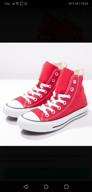 converse rojas originales