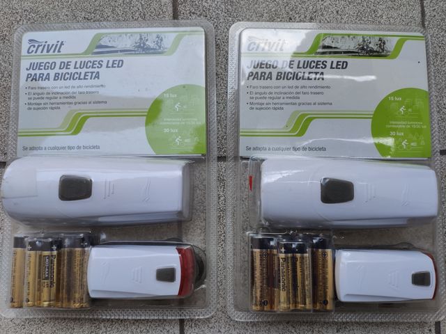 2 juegos de leces led para bicicletas