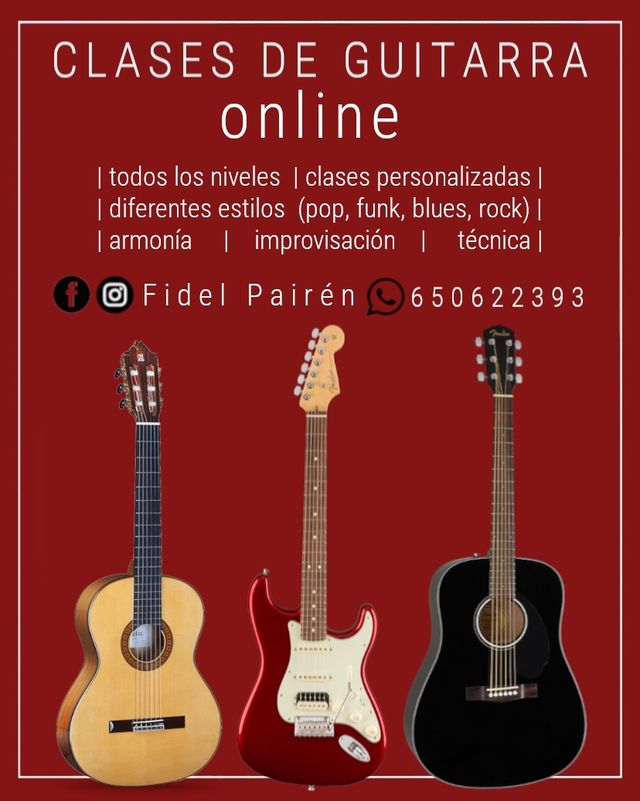 Clases de guitarra ONLINE