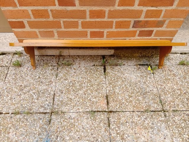 Escritorio/repisa (2). Chapa de madera de cerezo de segunda mano por