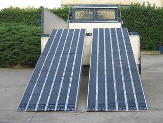 Rampas de aluminio para orugas de hierro
