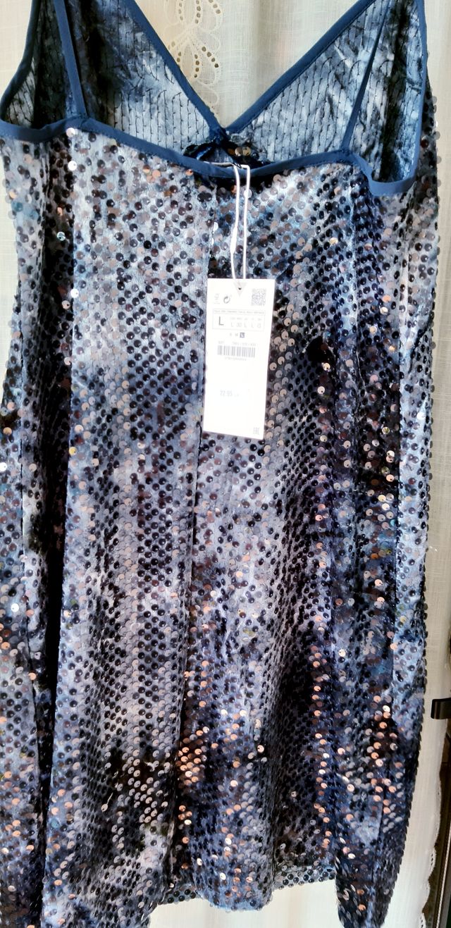 Vestido lentejuelas Zara NUEVO