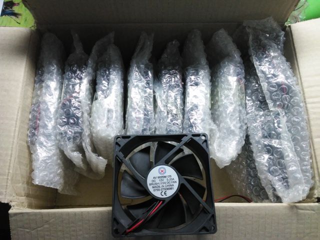 Lote 10 ventiladores 12v 