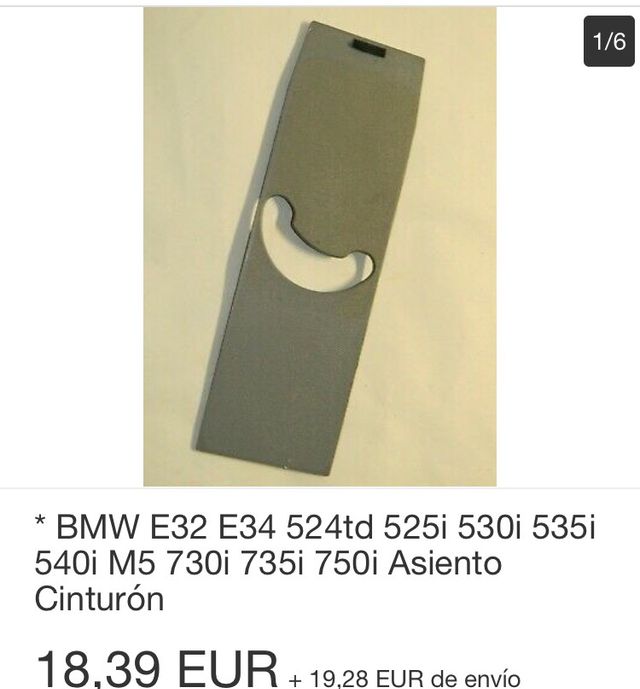 Asiento cinturón bmw e34 e32 520i 525i 525tds 730