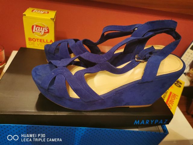 cuñas mujer 41 azules