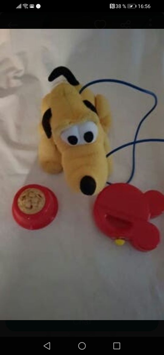 peluche perro pluto andador