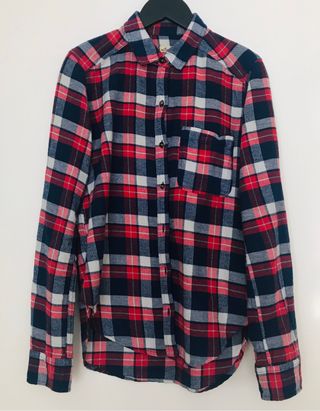 Camisa Hollister franela mujer de segunda mano por 50 € en Hollister Mujer Cuadros Camisa de Franela Talla Pequeña Rojo