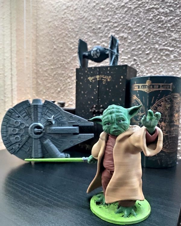 Yoda impreso en 3D