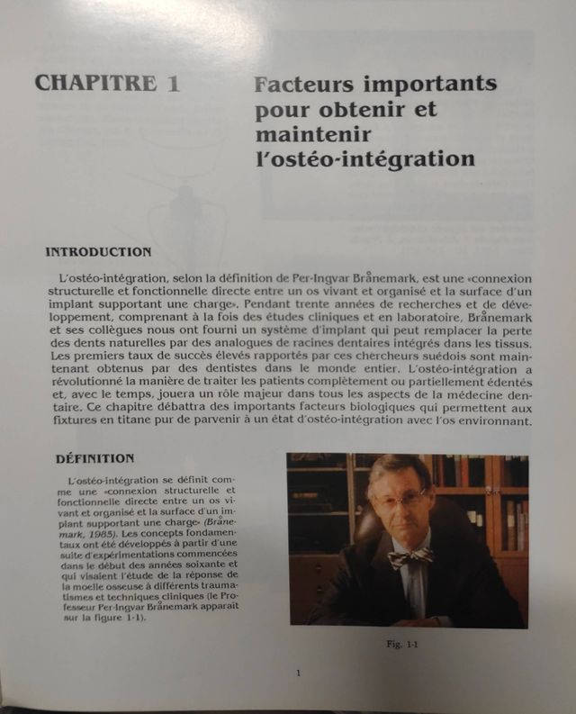 Libro La Prothèse Sur Implants De Brånemark