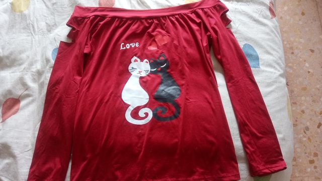 REBAJADO-Camiseta de gatitos
