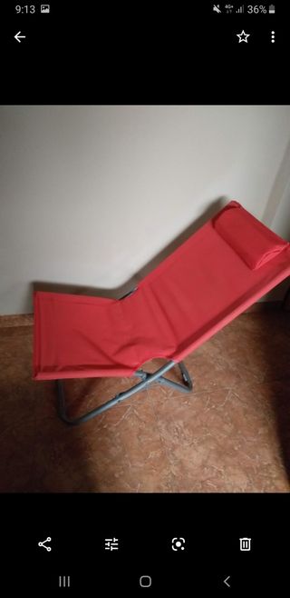 Color Rojo Silla de Camping con Respaldo de ventilaci/ón y protecci/ón Solar Plegable Plegable con Soporte para Bebidas ALPHA CAMP Incluye reposabrazos