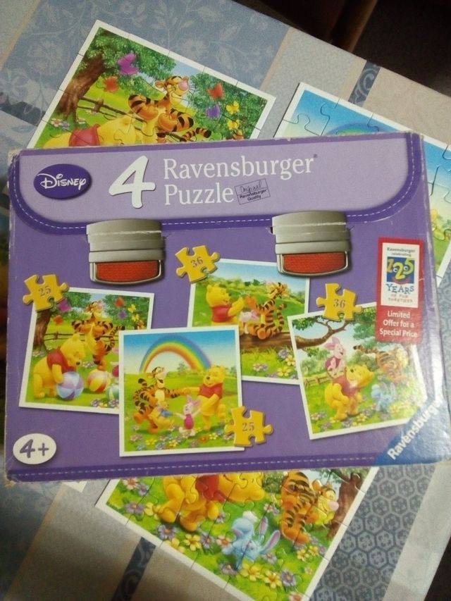 Winnie the Pooh - 4 puzzle da 25 e 36 pezzi.