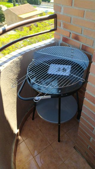 Camping parrilla barbacoa inoxidable plegable 38 cm x 25 CM niquelados acero inoxidable