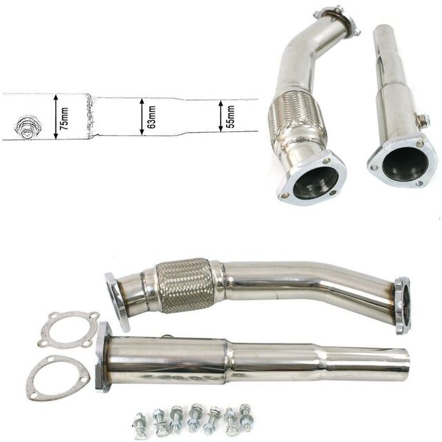 Downpipe 3" Acero Inox. 1.8T 150/180/190cv