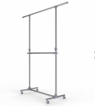 Muy Resistente 68kg Timberlion Perchero Burro Para Ropa Estanteria Con Ruedas Altura Ajustable Entre 167 Y 180cm Cromado Carga Aprox Percheros Burro Hogar Y Cocina