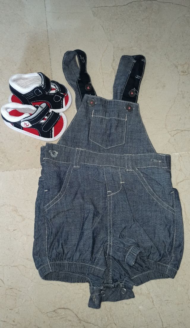 Pelele + sandalias bebé