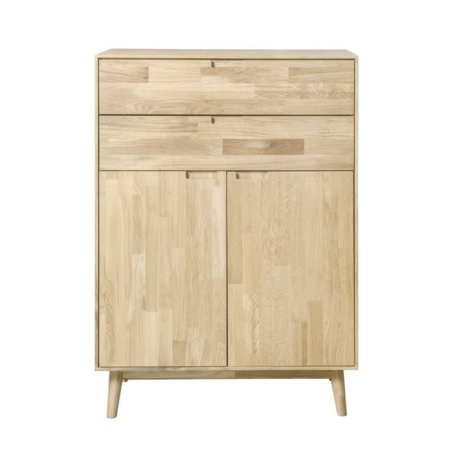 Aparador madera maciza roble nordico retro salon de segunda mano por