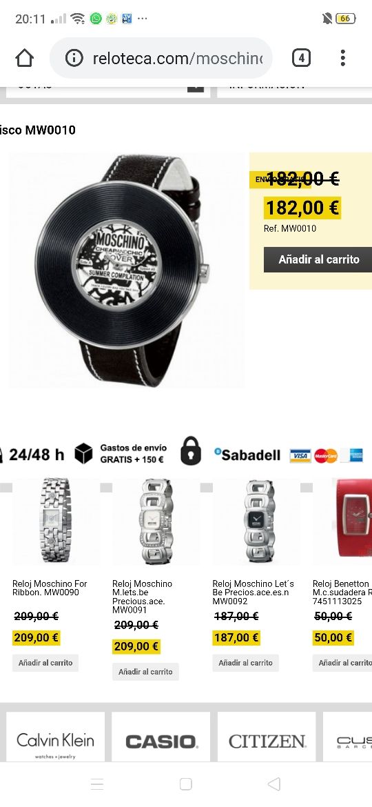 Reloj MOSCHINO